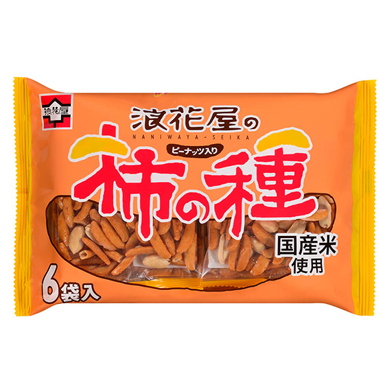 浪花-30 柿の種ﾋﾟｰﾅｯﾂ入り6P 12入