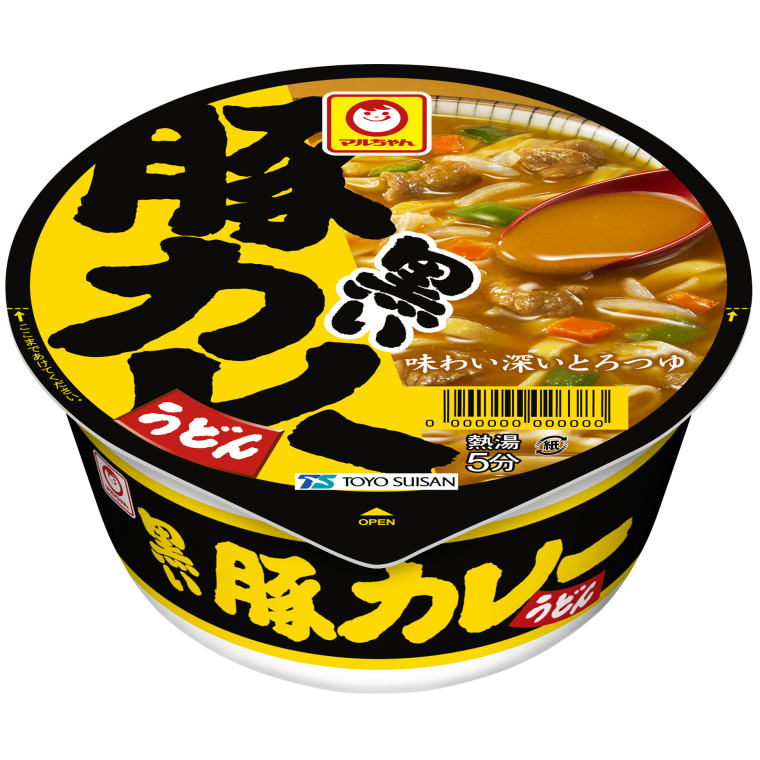 東水-25 黒い豚ｶﾚｰうどん 12入
