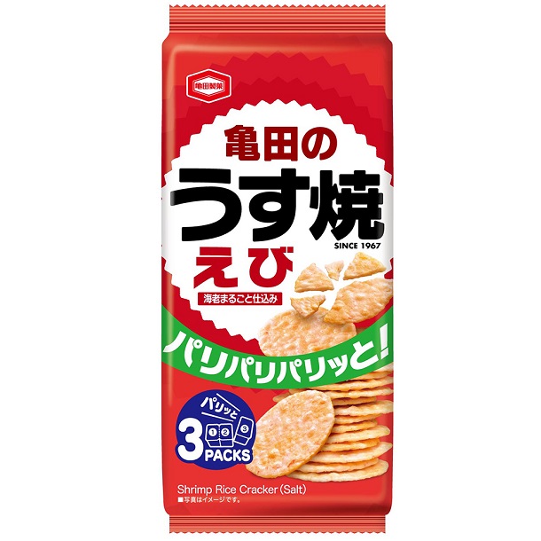 亀田-21 70g 亀田のうす焼 えび 12入
