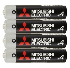 雑-14 三菱 黒ﾏﾝｶﾞﾝ乾電池単4 4P 10入
