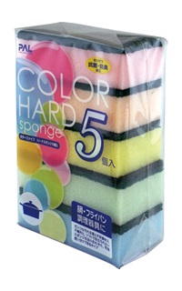 雑-14 ｶﾗｰﾌｧｲﾌﾞﾊｰﾄﾞｽﾎﾟﾝｼﾞ 5P 12入

