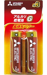 雑-14 三菱 ｱﾙｶﾘ乾電池単3 2P 10入
