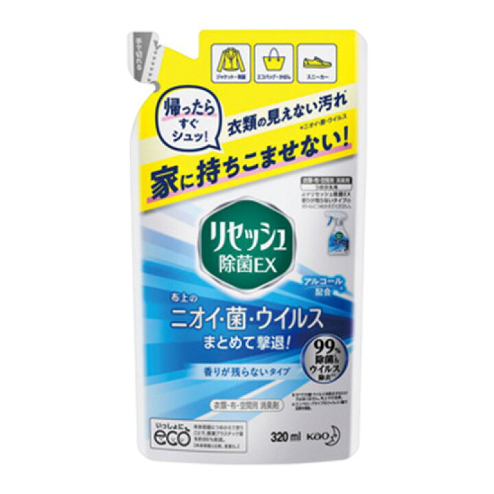 ﾘｾｯｼｭ除菌EX 香り残ない 替320ml 24入


