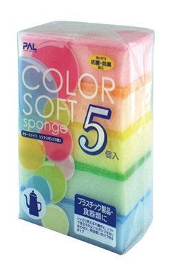 雑-14 ｶﾗｰﾌｧｲﾌﾞｿﾌﾄｽﾎﾟﾝｼﾞ 5P 12入
