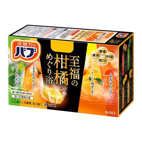 ﾊﾞﾌﾞ 至福の柑橘ﾒｸﾞﾘ浴 40g×4種×3錠
