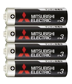 雑-14 三菱 黒ﾏﾝｶﾞﾝ乾電池単3 4P 10入
