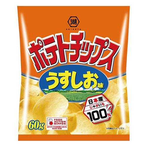 KO-16 ﾎﾟﾃﾄﾁｯﾌﾟｽ ｼﾞｬｶﾞｲﾓと塩 60g 12入

