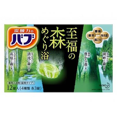 ﾊﾞﾌﾞ 至福の森めぐり浴 40g×4種×3錠
