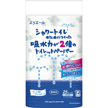 ｴﾘｴｰﾙ 吸水力2倍のﾄｲﾚｯﾄﾍﾟｰﾊﾟｰ 12R 6入
