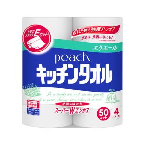 ｴﾘｴｰﾙ ﾋﾟｰﾁ ｷｯﾁﾝﾀｵﾙ 2RW 50ｶｯﾄ 24入
