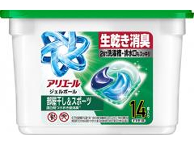 ｱﾘｴｰﾙ ｼﾞｪﾙB 部屋干し＆ｽﾎﾟｰﾂ 14個 6入
