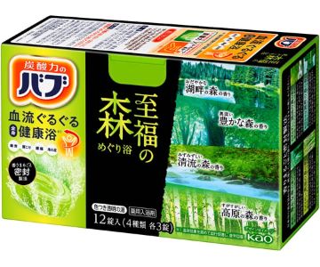 ﾊﾞﾌﾞ 至福の森めぐり浴 40g×4種×3錠
